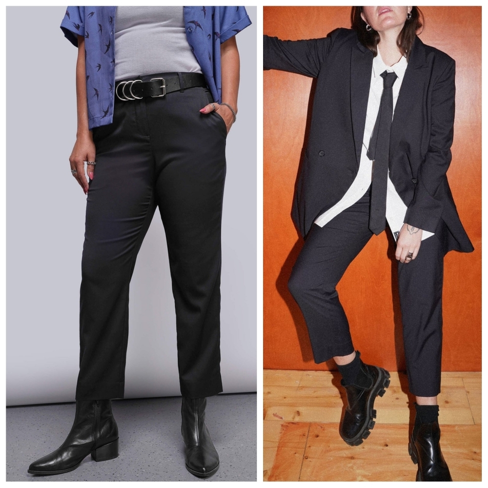 WILDFANG The Empower Slim Crop Pant In Black Size 12